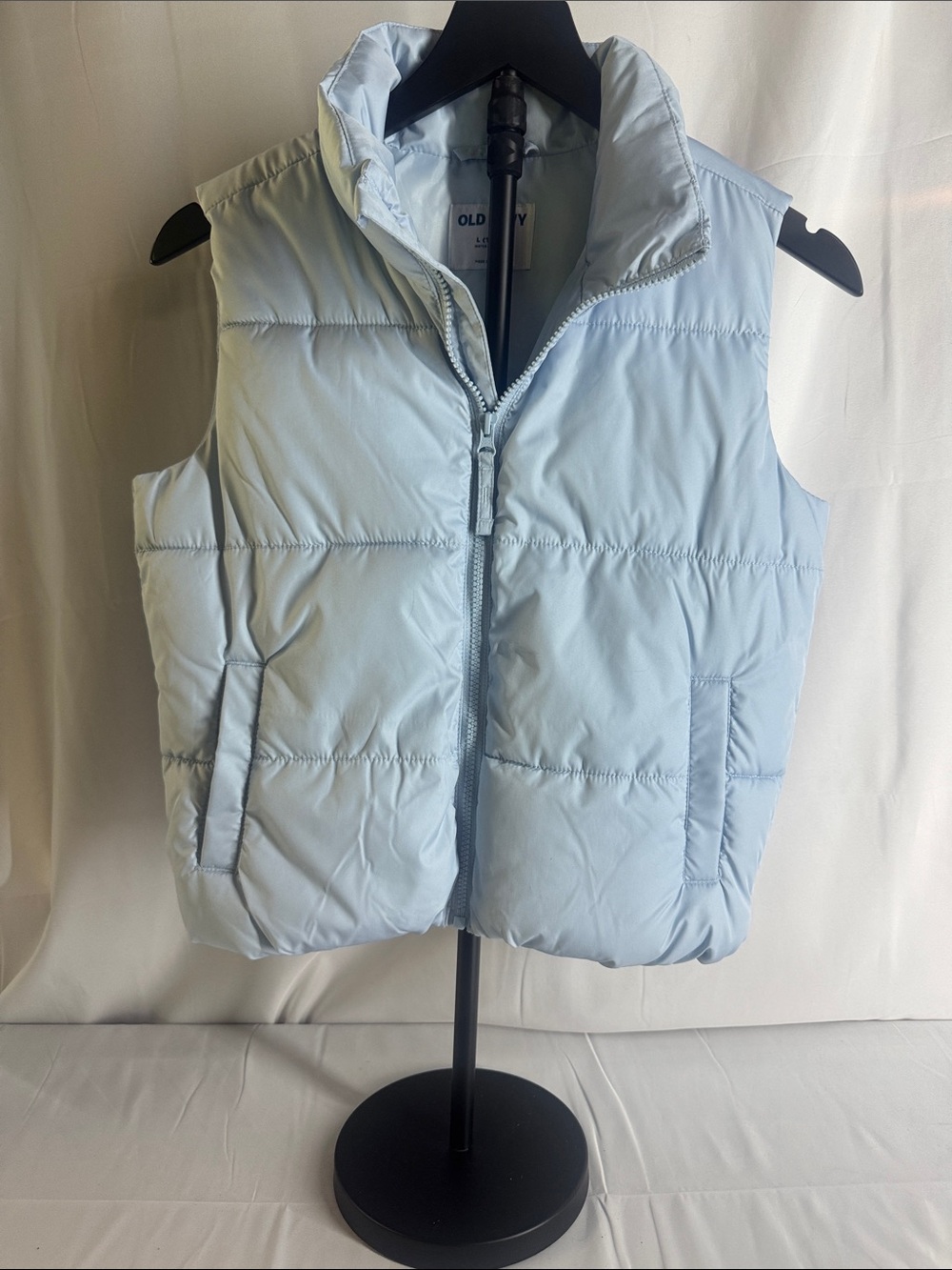 Old Navy Light Blue Puffer Vest